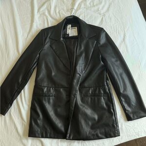 Garage Black Leather Jacket